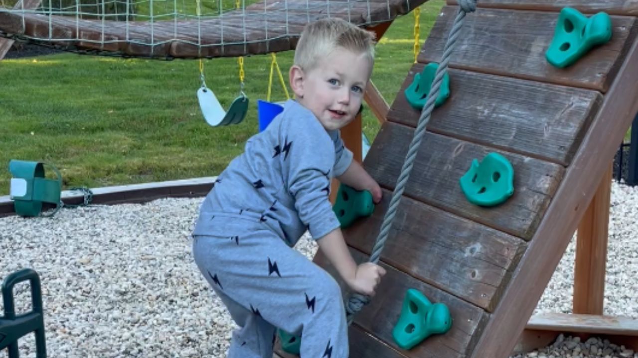 Inspiring courage: Young boy with limb difference scales rock wall