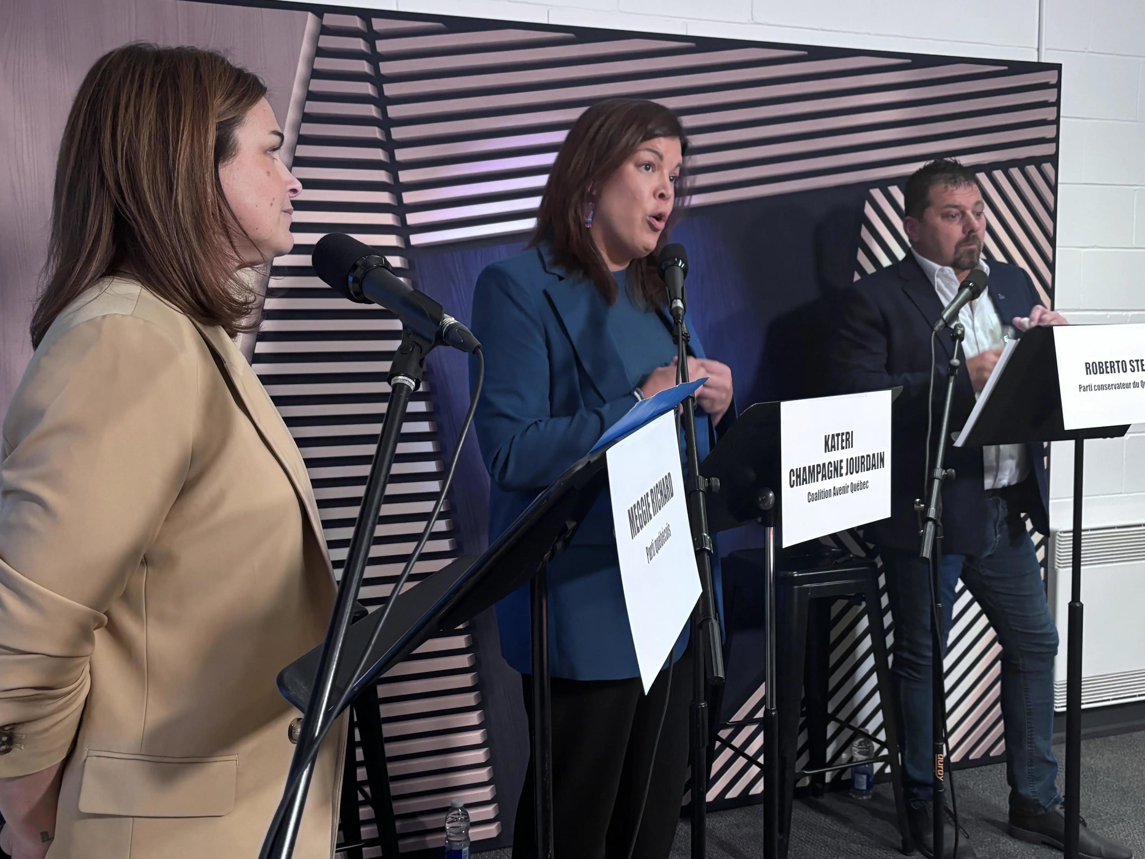 Débat musclé entre trois candidats dans Duplessis