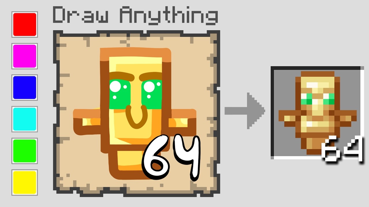 Minecraft but anything I draw, I get!