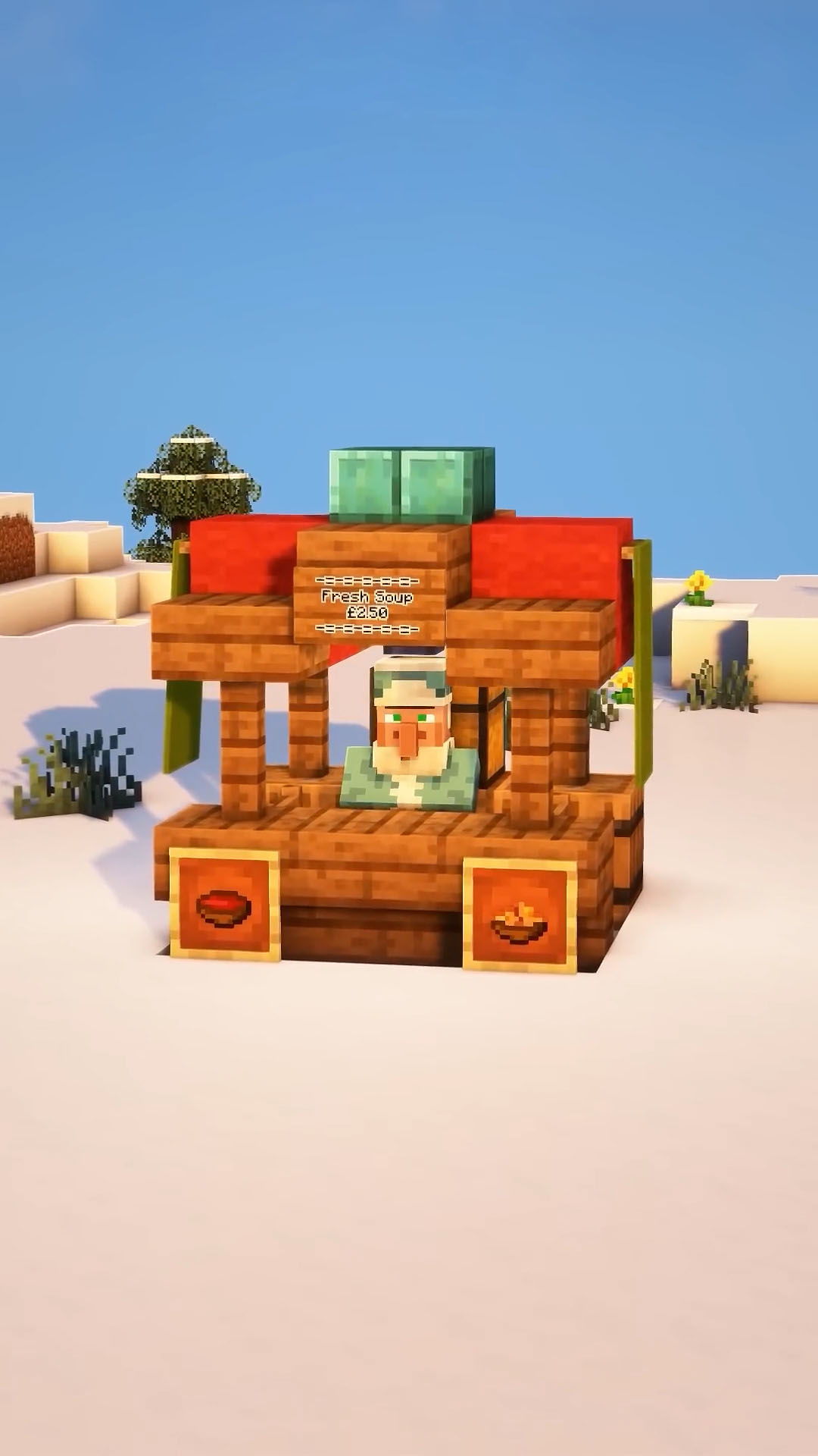 Small market decoration for Minecraft village