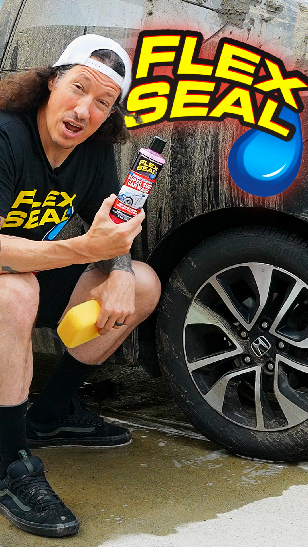 Does Flex Seal car wash clean wheels & tires too?