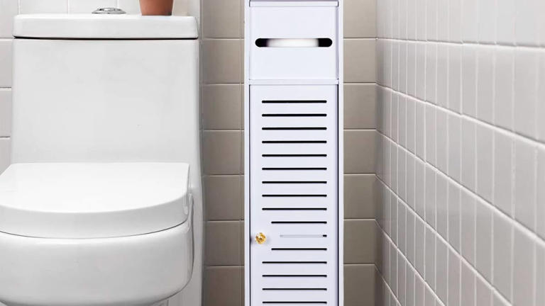 Walmart's space-saving $22 storage cabinet makes it easy to organize ...
