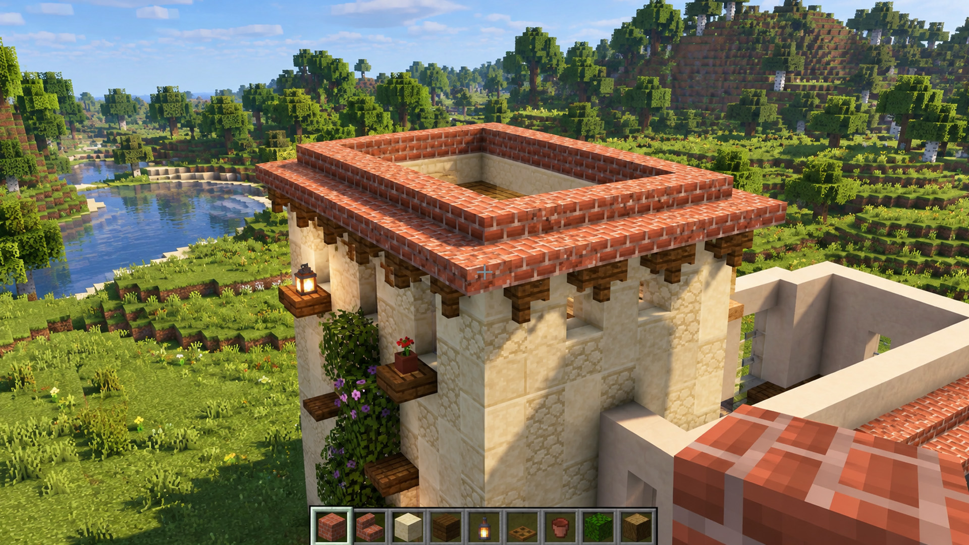 Beautiful Spanish style house for Minecraft survival
