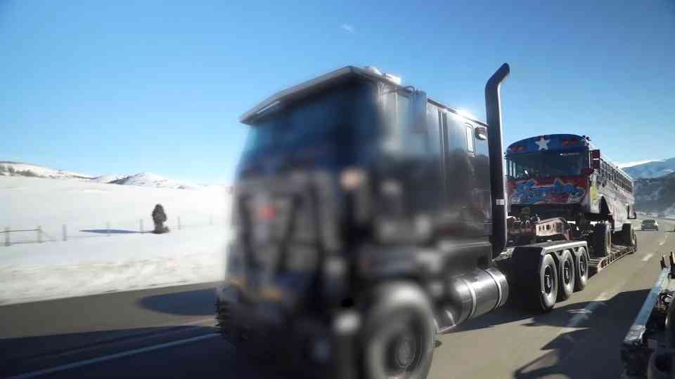 Their tracked bus was over 20 feet tall - too big to haul assembled