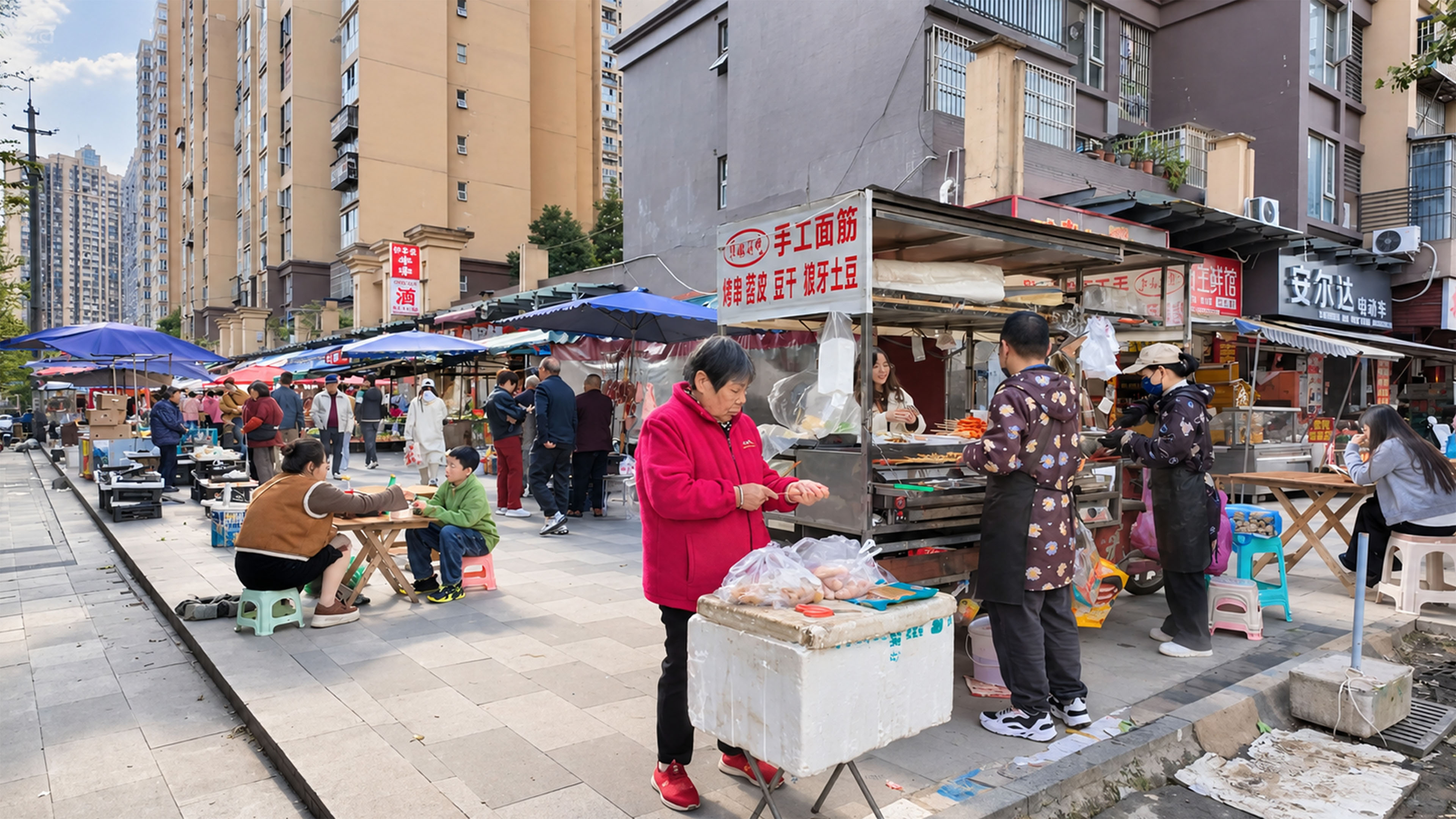 Between apartment towers, China keeps its local market culture