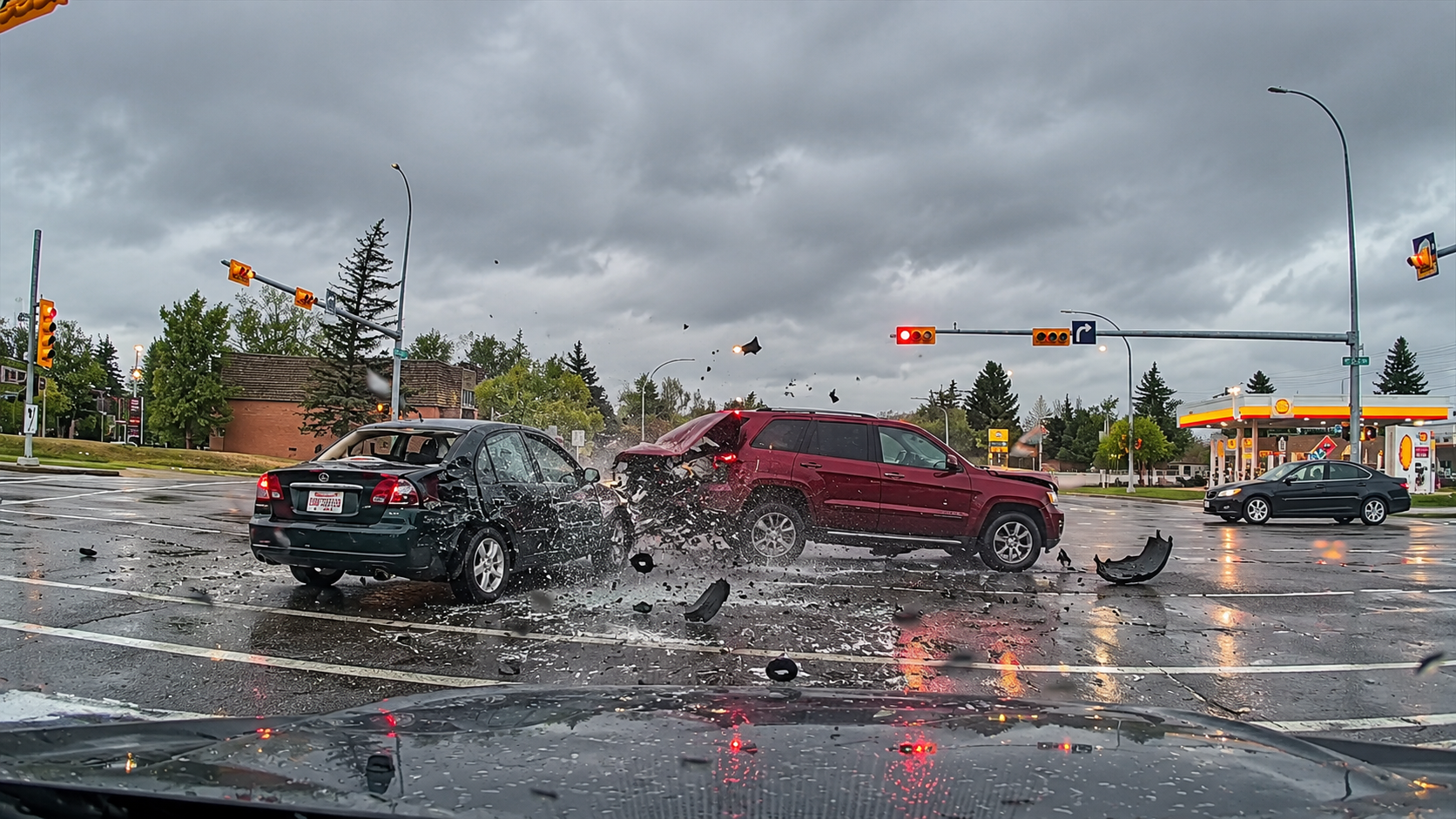 Watch how one bad decision at a red light leads to a massive ...
