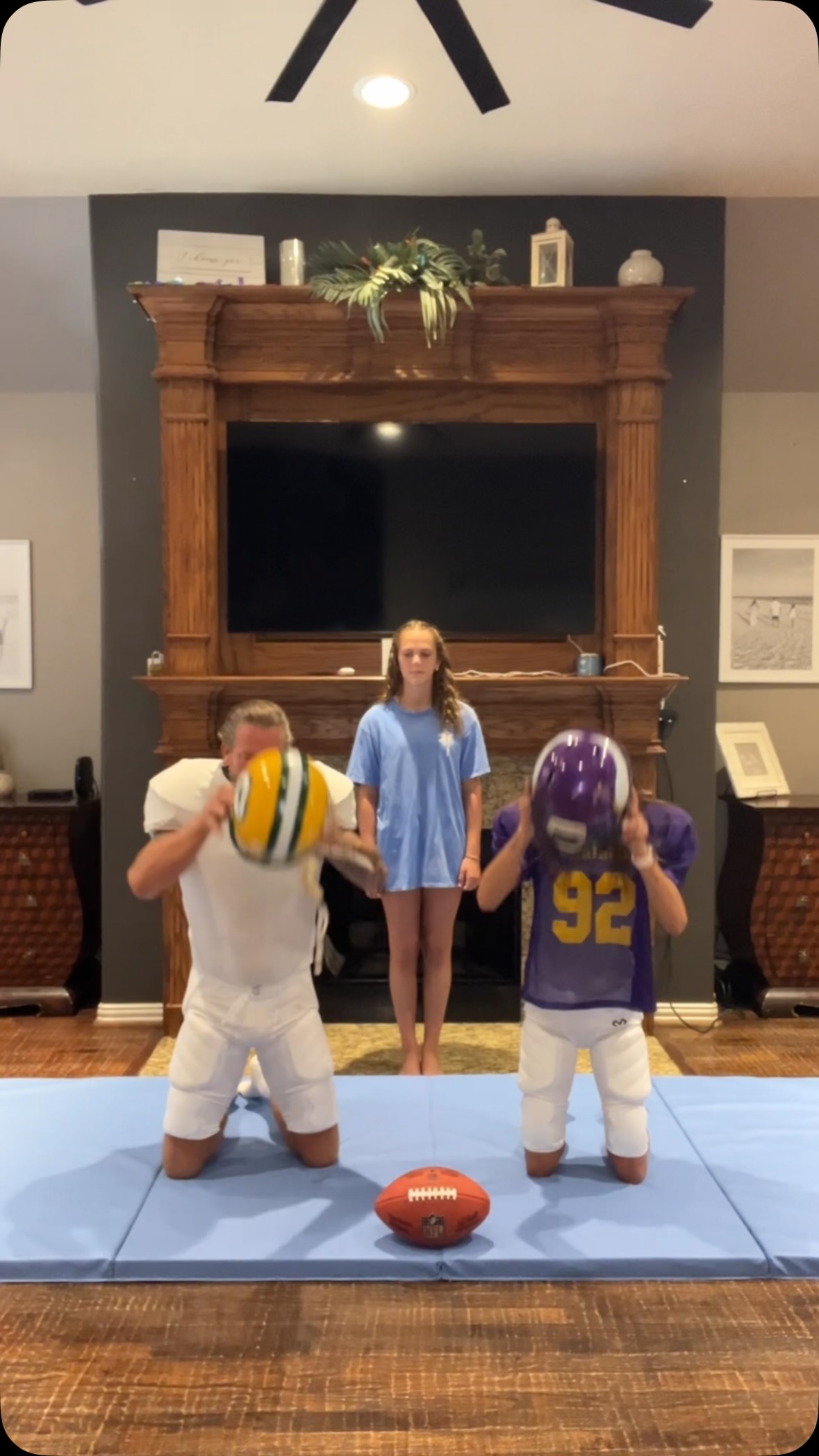 Football fun and couple reactions