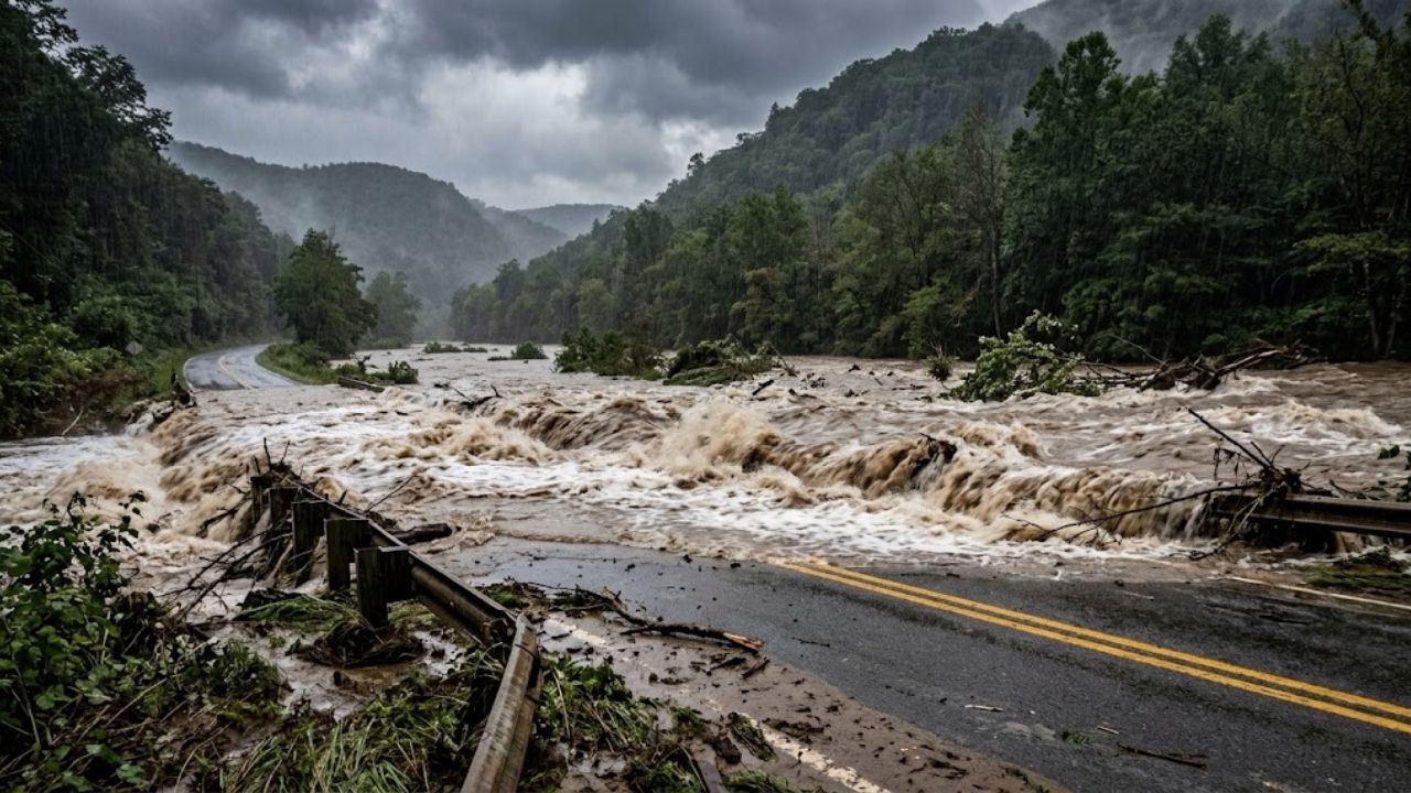 West Virginia flash flood slams Boone County homes