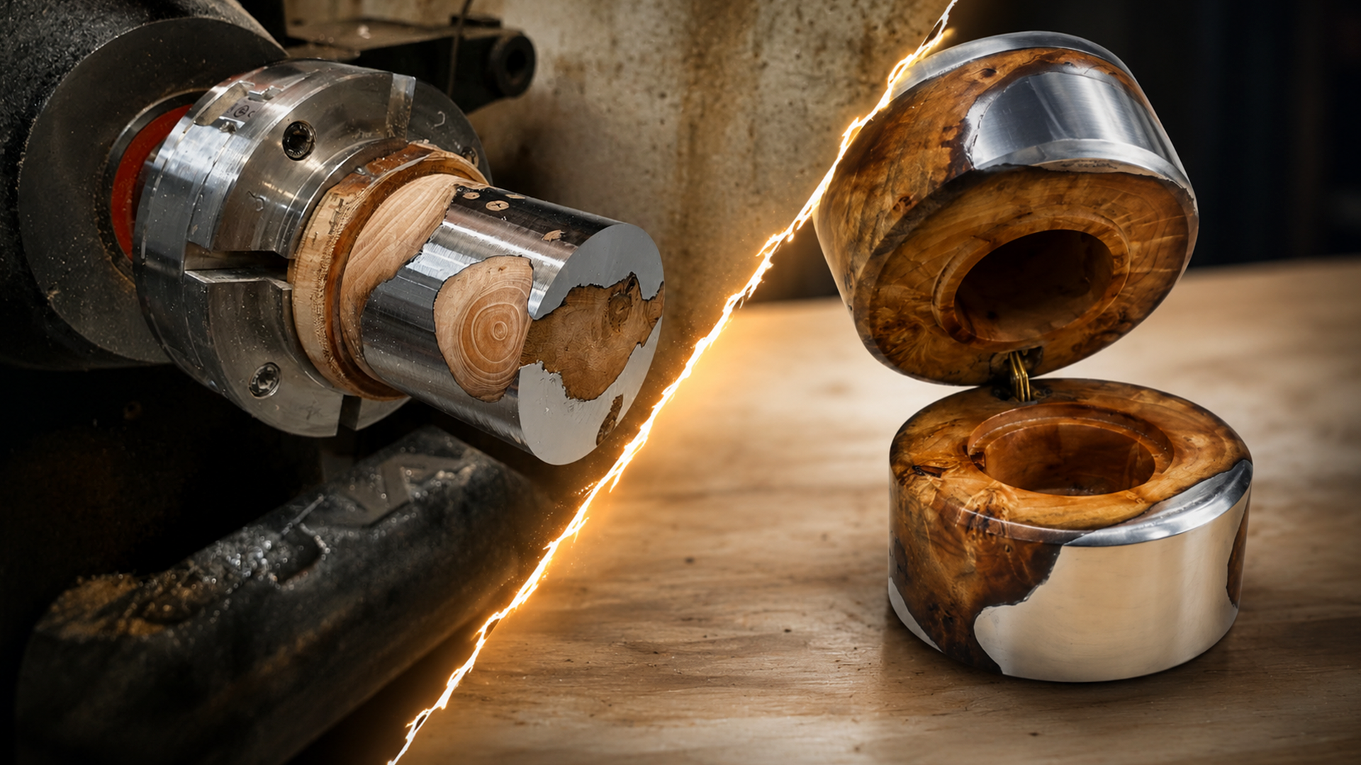 Woodturning a wooden ring box