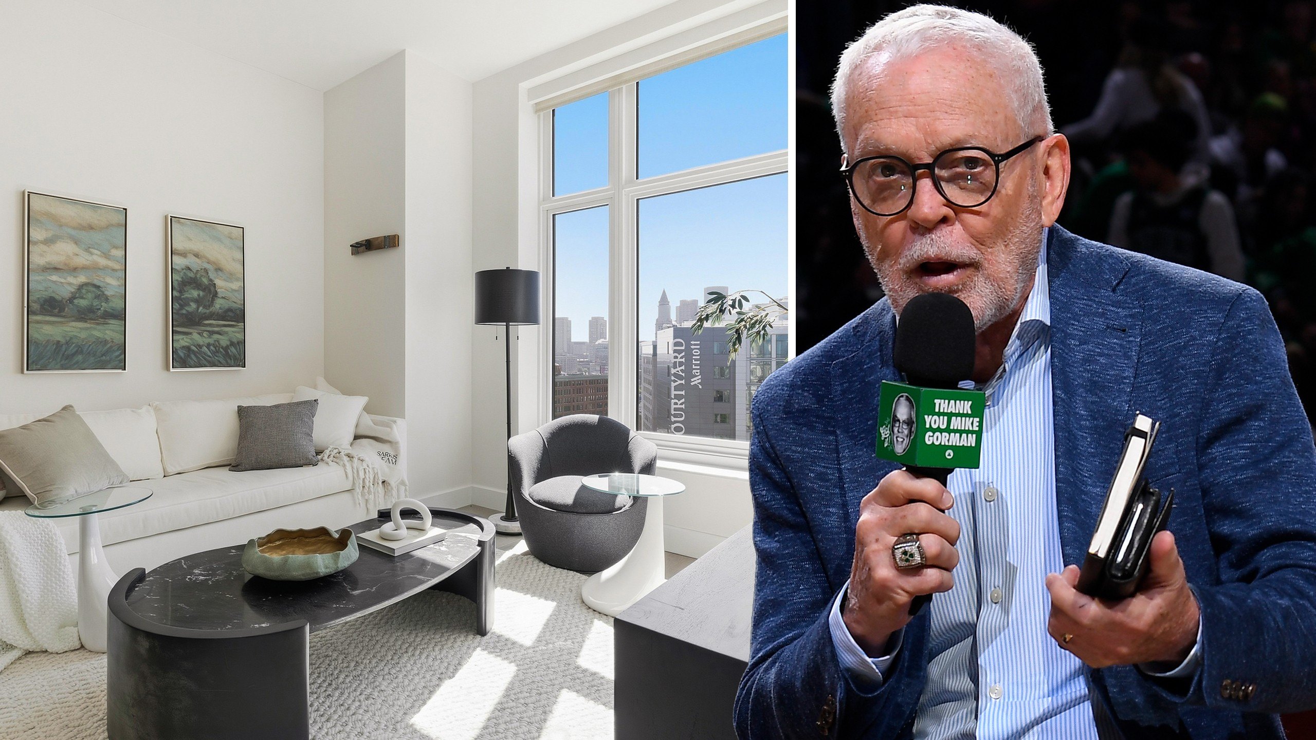 Legendary Boston Celtics commentator Mike Gorman lists city penthouse ...