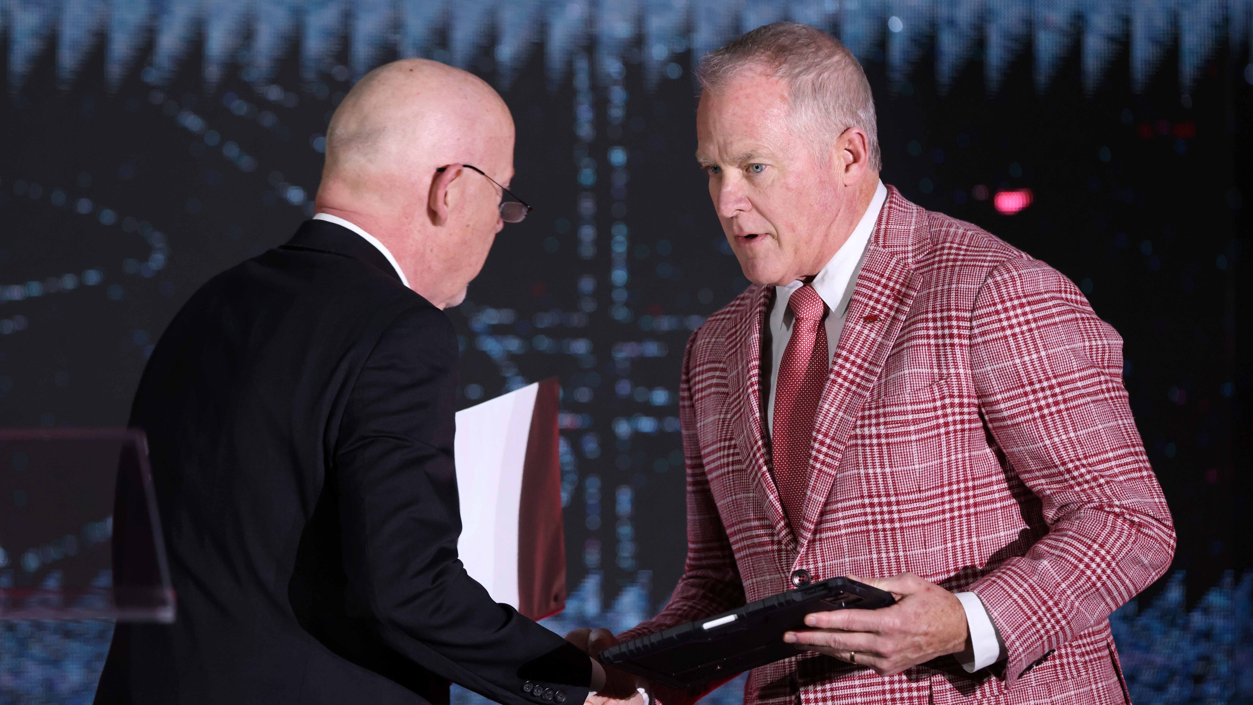 Report: Arkansas AD Hunter Yurachek 'squarely' on the hot seat
