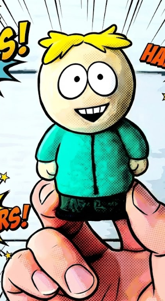 Butters Stotch brought to life with wool art