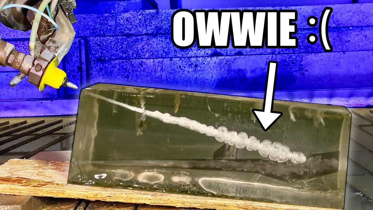 Ballistic gel vs 60,000 PSI waterjet