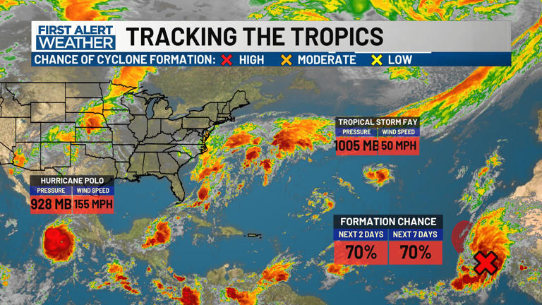 Fay makes a return to the Atlantic Basin