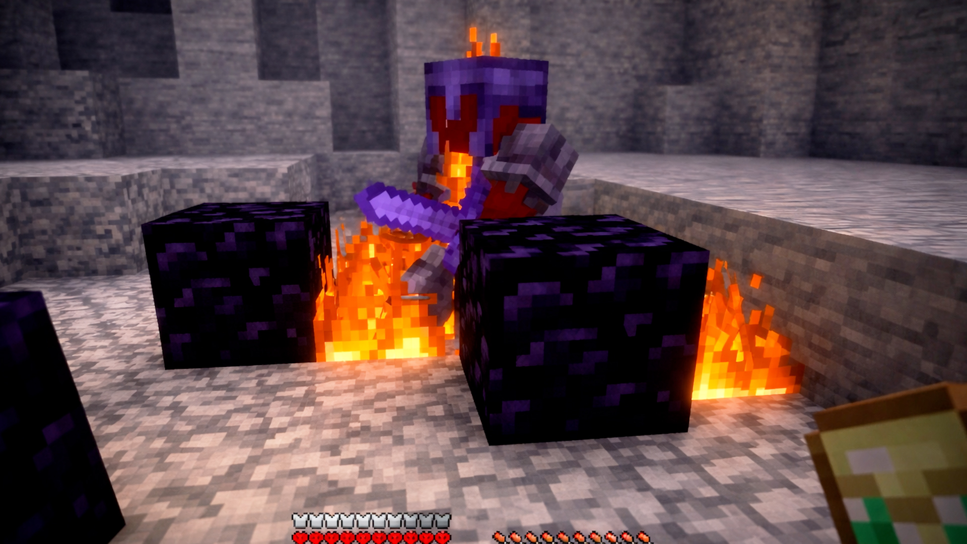 Testing Minecraft crystal PvP without knockback