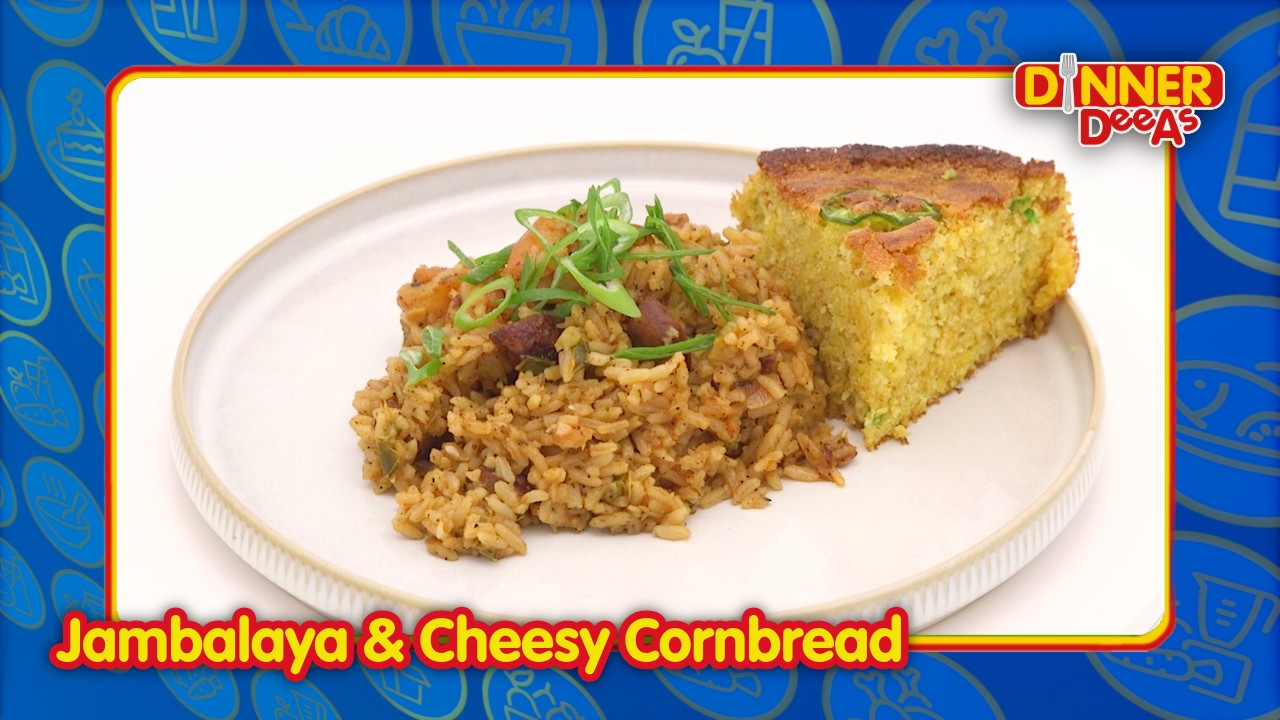 Jambalaya & cheesy cornbread | Dinner DeeAs