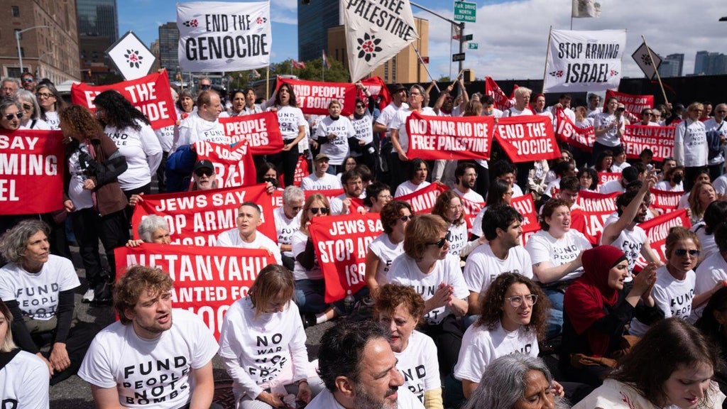 Arrests at NYC demonstration ahead of Netanyahu's speech at UN General Assembly