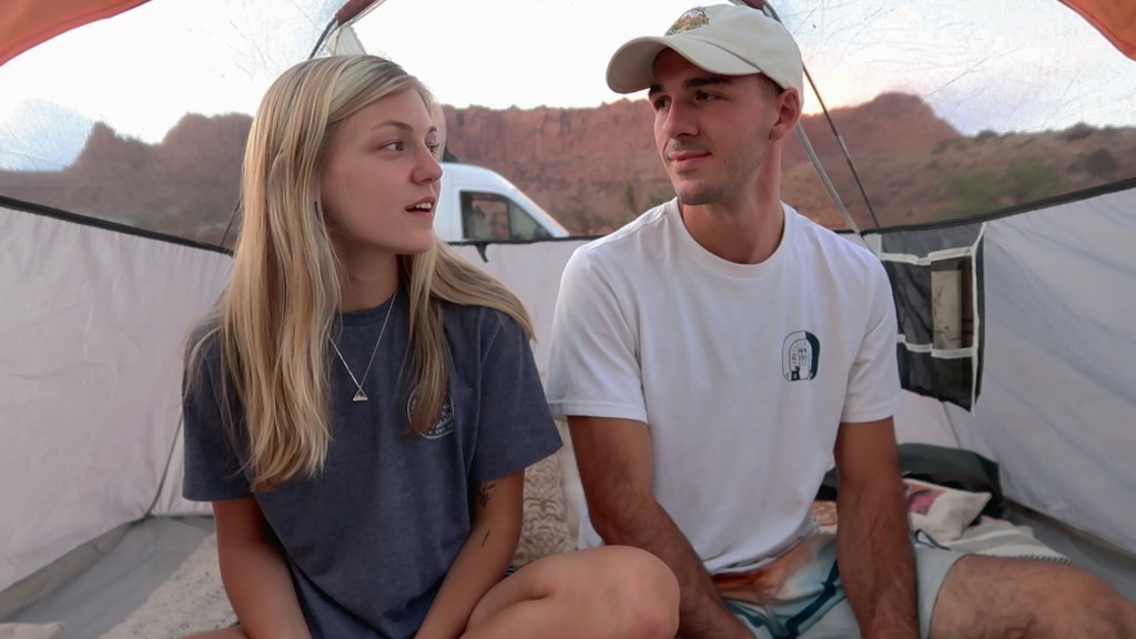 Gabby Petito was strangled by her boyfriend Brian Laundrie while they were traveling cross-country in 2021. Netflix/Courtesy Everett Collection