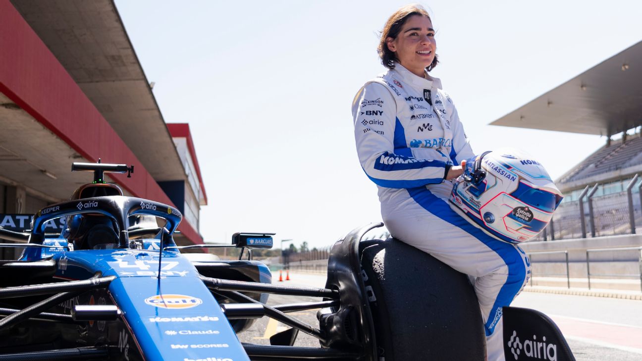 Jamie Chadwick becomes first woman to test drive Williams F1 car since ...