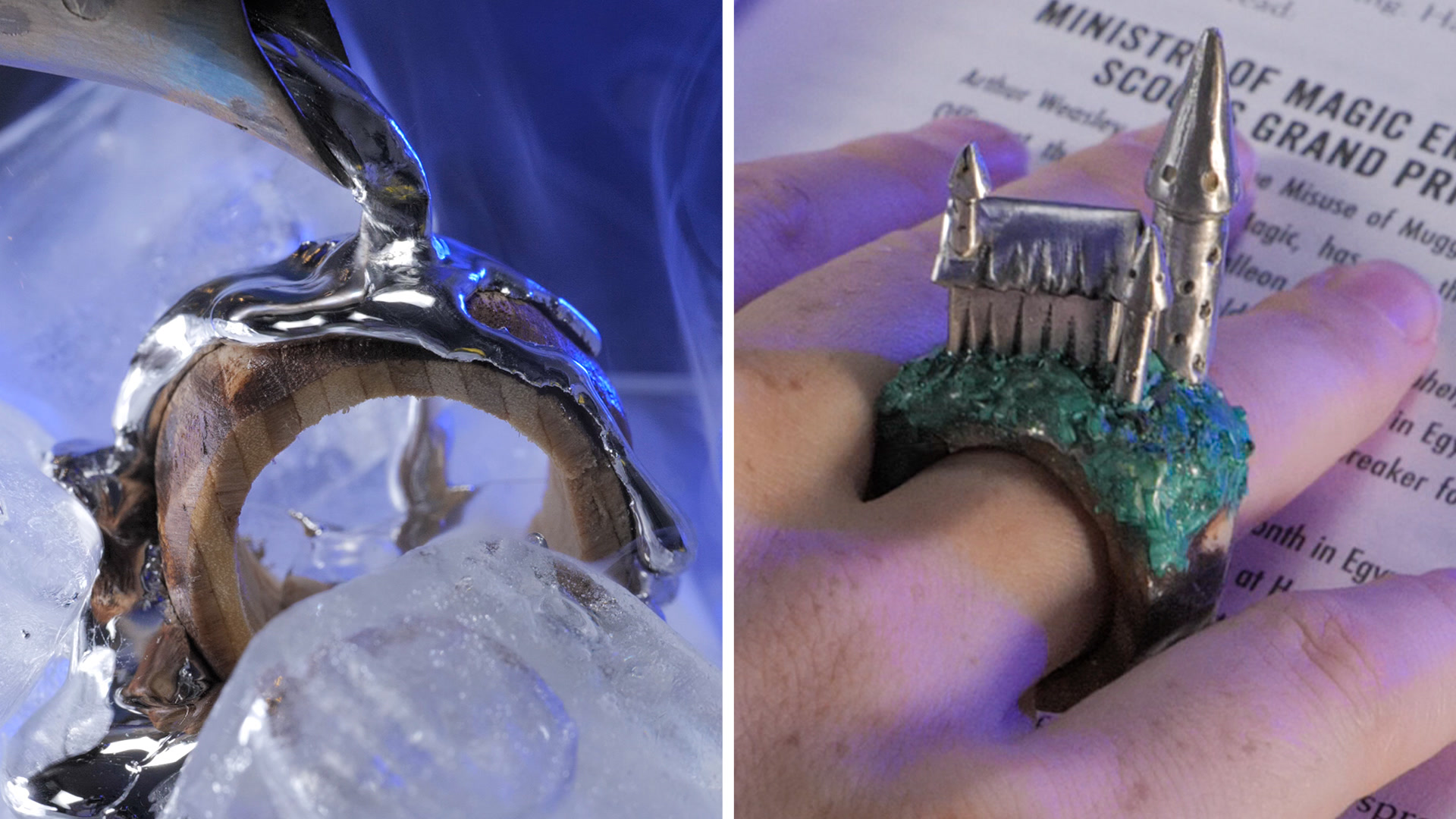 Harry Potter and the magical Hogwarts Castle ring by a talented muggle ...