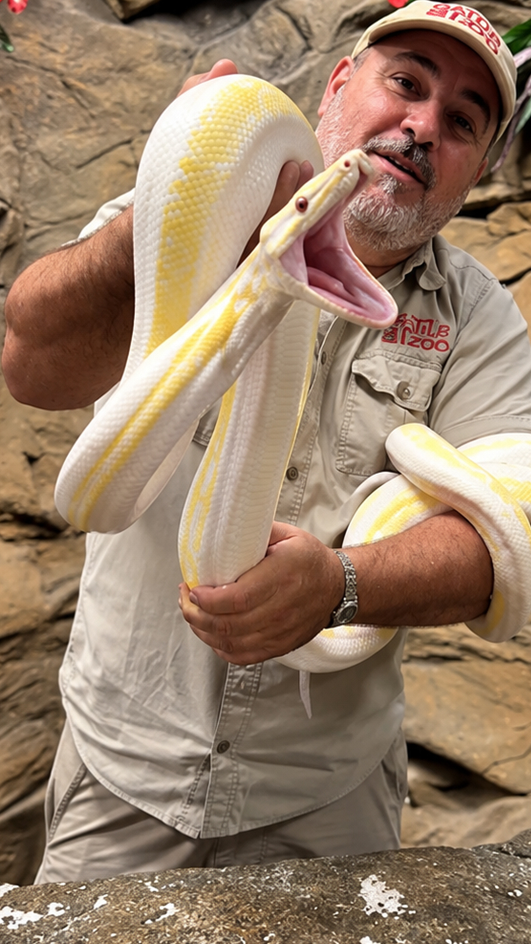 Pretty pythons with seriously grumpy attitudes