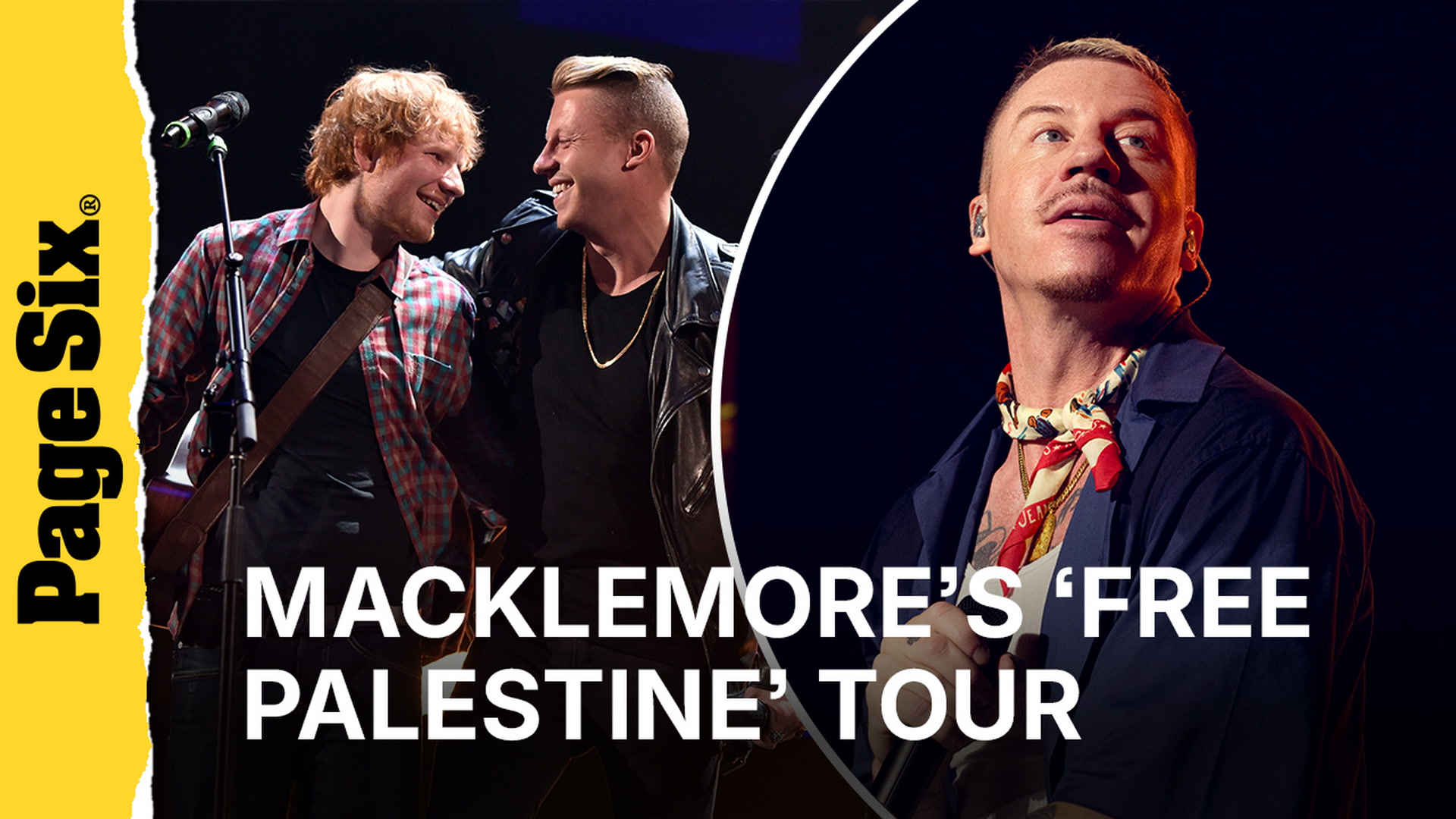 Macklemore announces 'Free Palestine' music tour after Ed Sheeran debacle