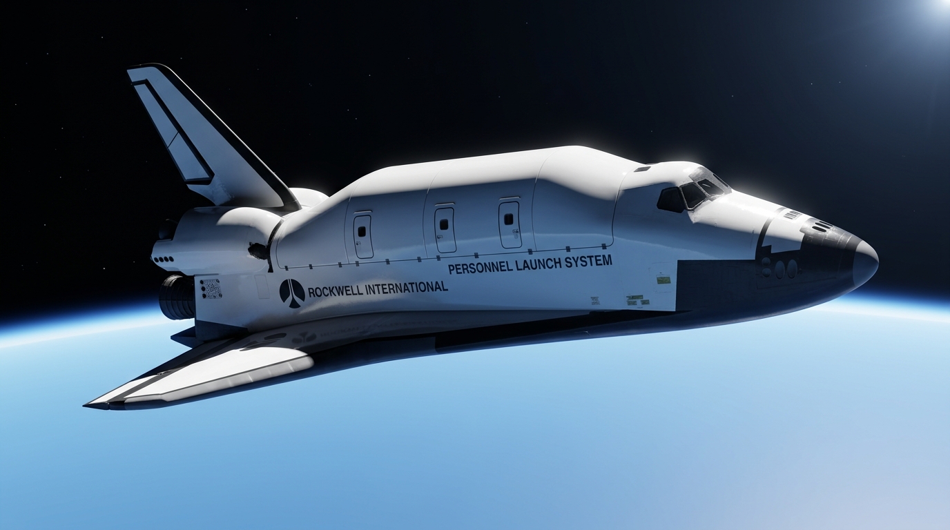 The space shuttle with 86 passengers