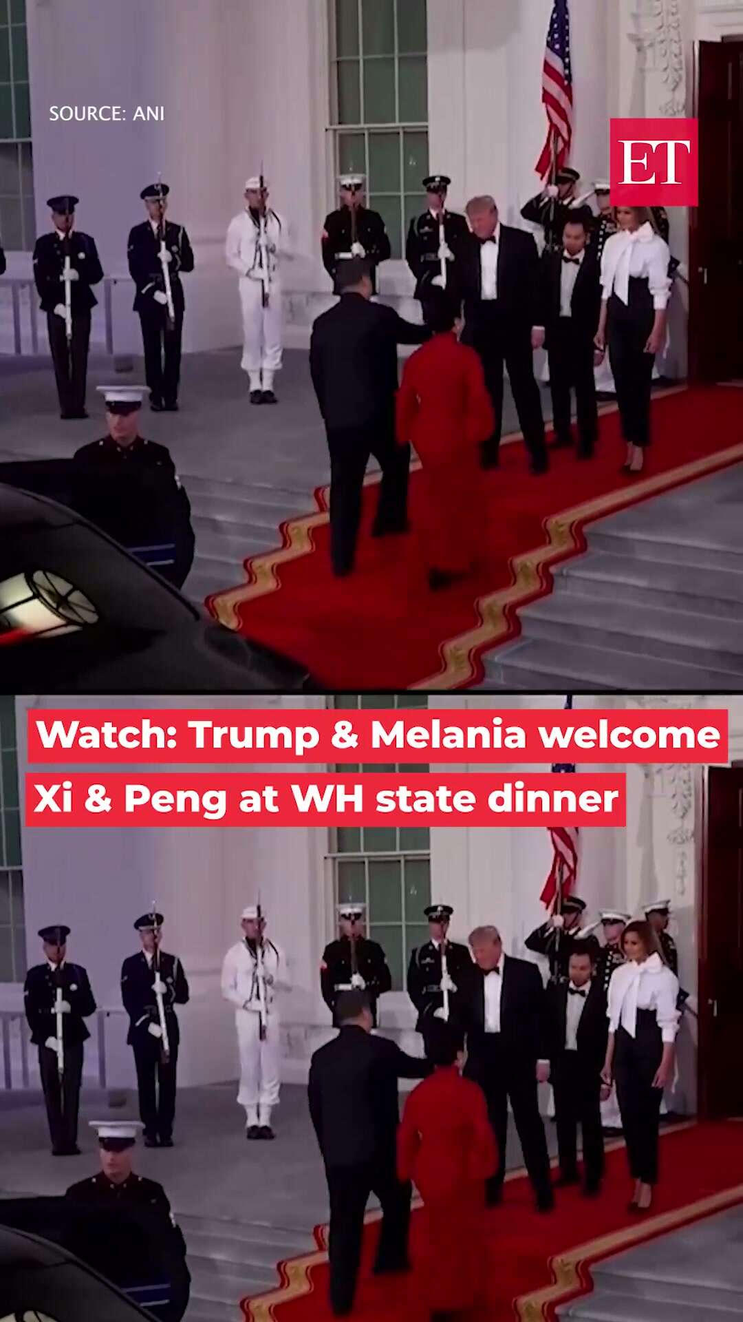 Trump & Melania host Chinese Premier Xi, First Lady Madame Peng at ...