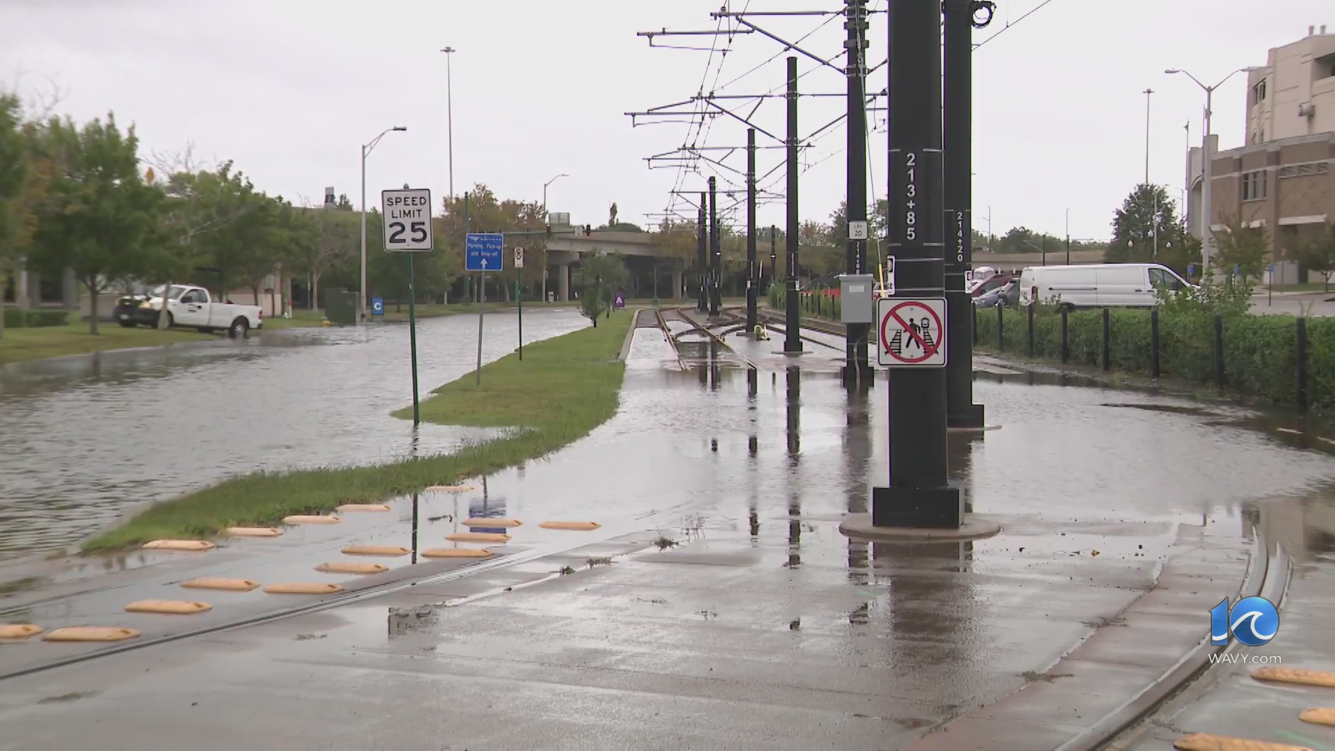 Light rail, Amtrak affected by tidal flooding