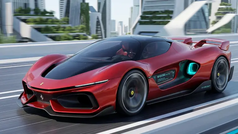 We asked Google Gemini to create a Ferrari in 2050 and this is what it ...