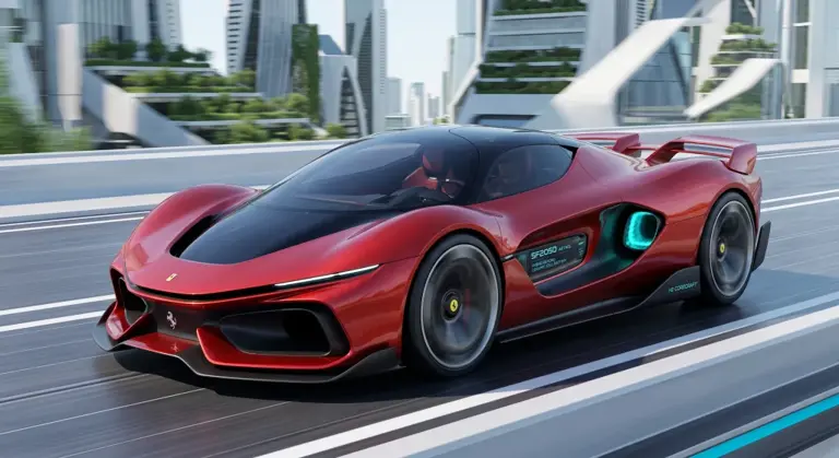 We asked Google Gemini to create a Ferrari in 2050 and this is what it ...