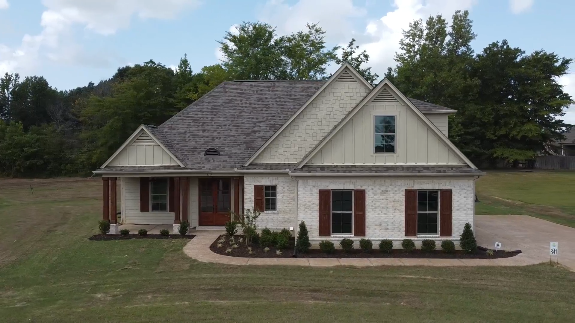 This brand-new site-built home makes a bold first impression
