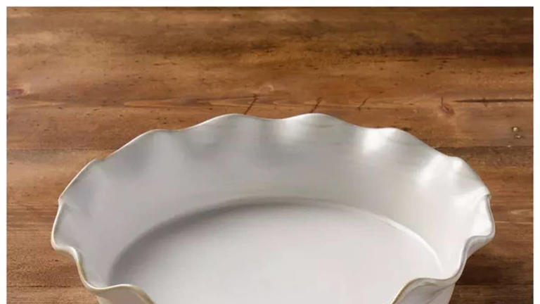 Check out Hobby Lobby’s $15 fluted pie dish, a rustic kitchen upgrade