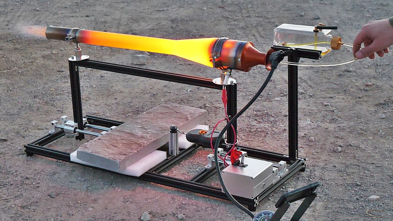 Testing a miniature pulse jet engine model