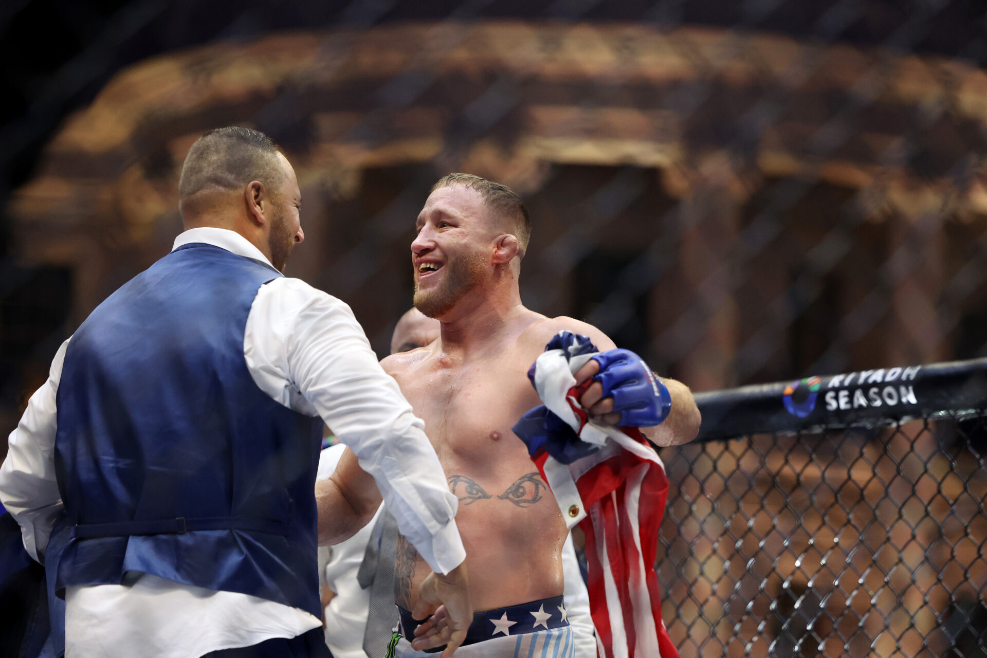 UFC champion Justin Gaethje remains uncertain he’ll fight again after ...