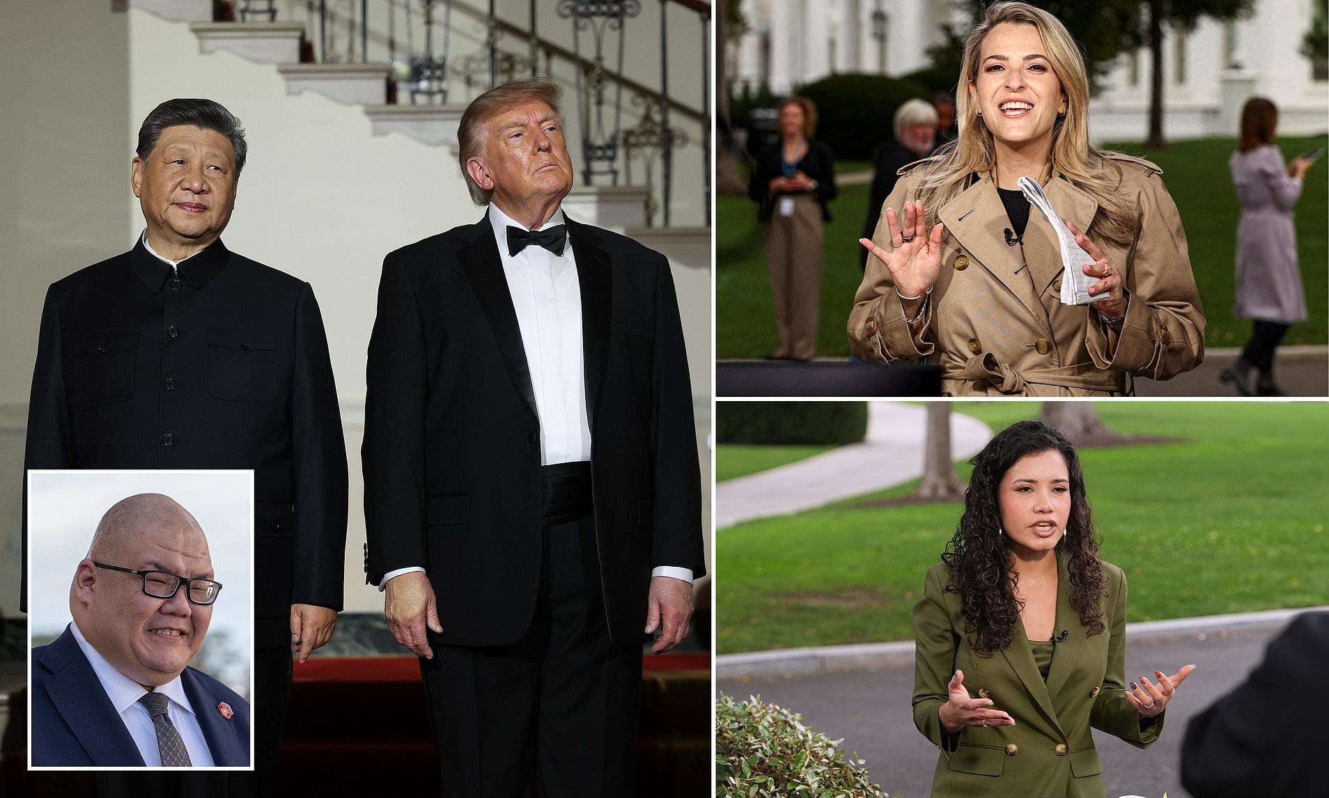 Trump sparks media chaos at state dinner with Xi by reimposing cable ...