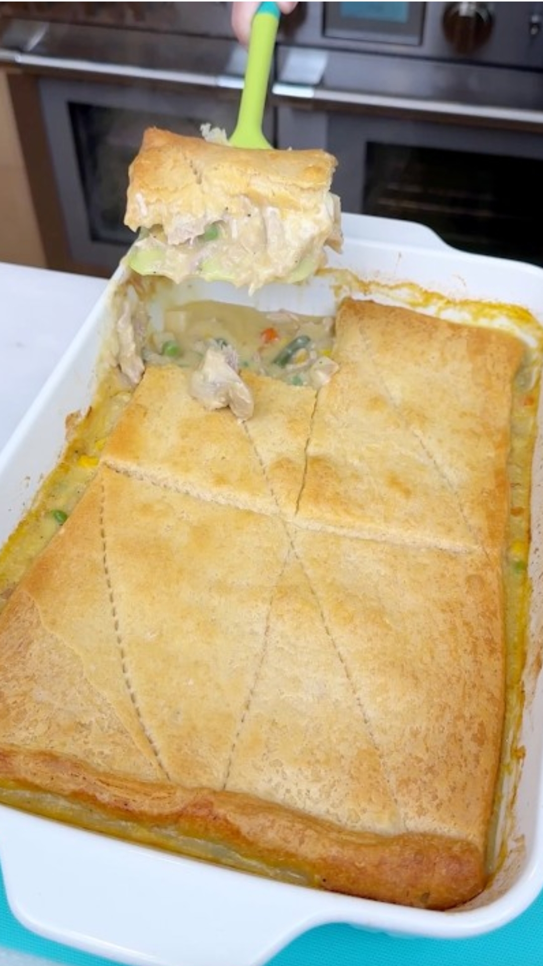 This easy chicken pot pie casserole is pure homestyle comfort