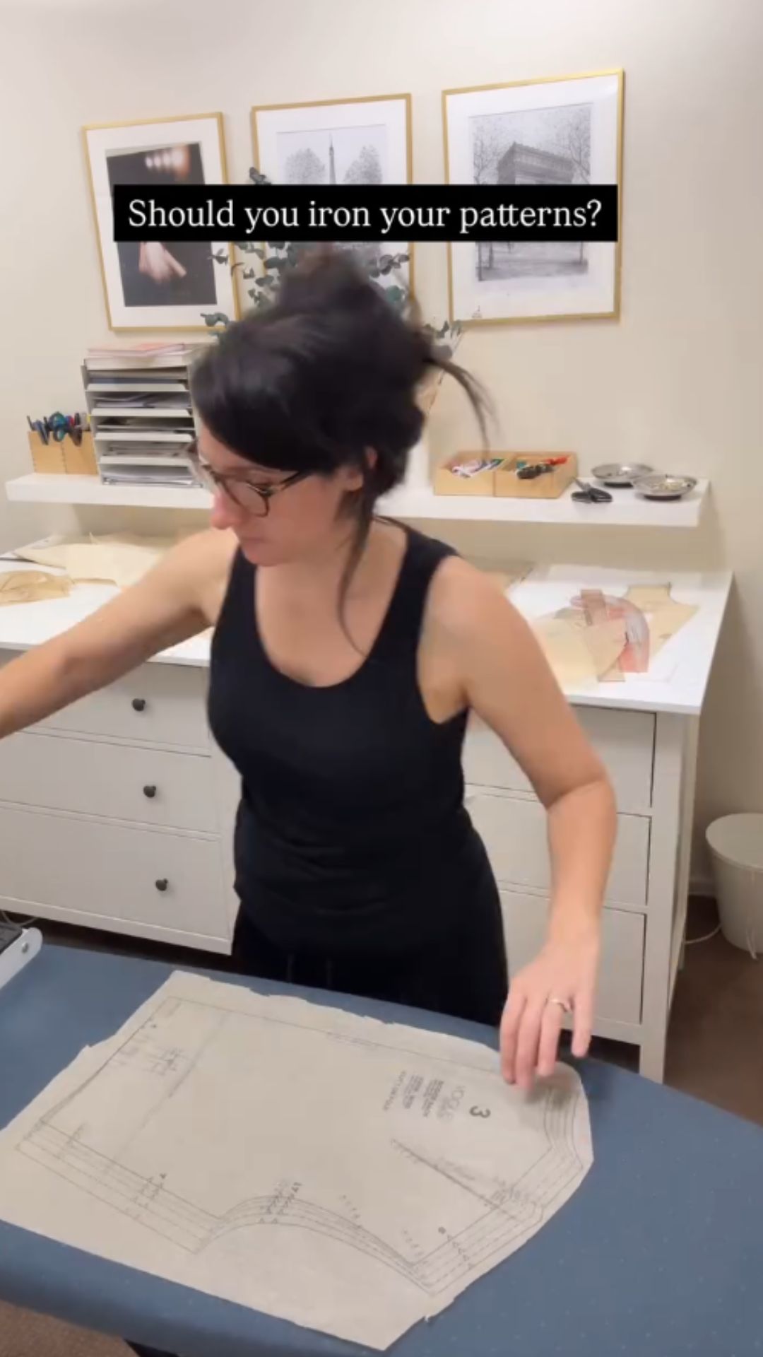Why ironing sewing patterns can improve cutting accuracy