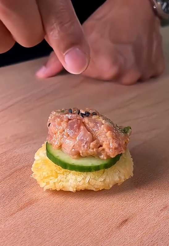 Nobu crispy rice sushi with a crunchy twist
