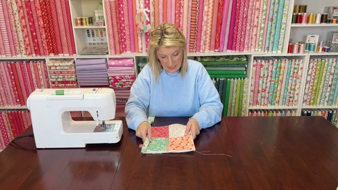 How to make a doll quilt as you go