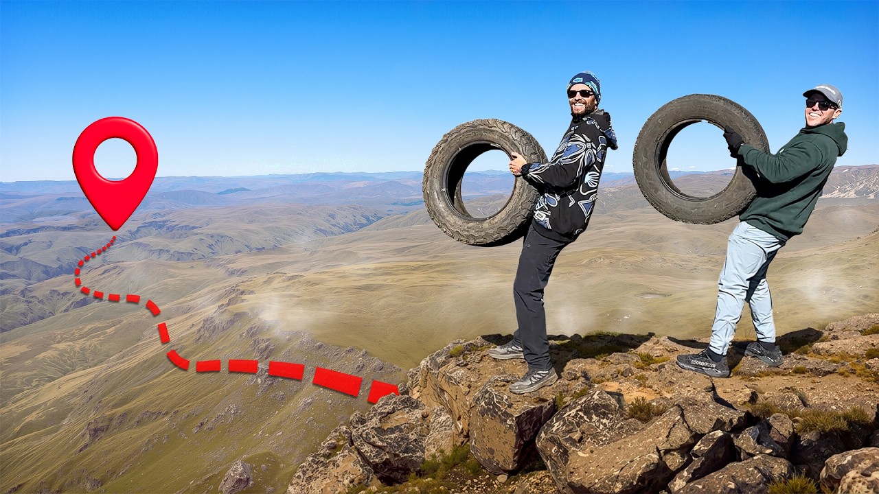 They rolled tires down a mountain and prayed for accuracy