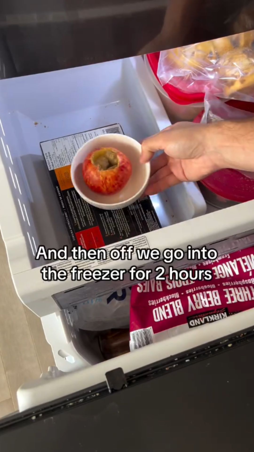Homemade apple dog toy offers a simple enrichment idea