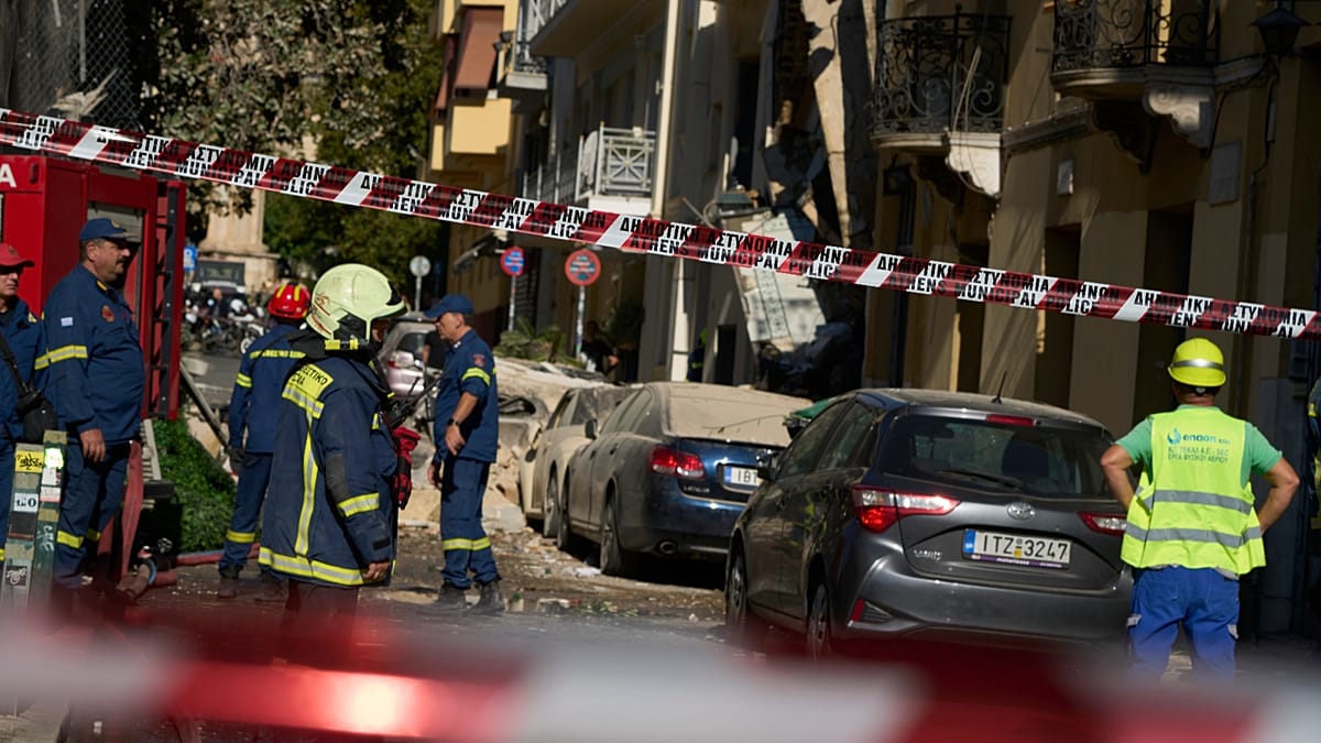 Five missing after building collapses in central Athens due to ...