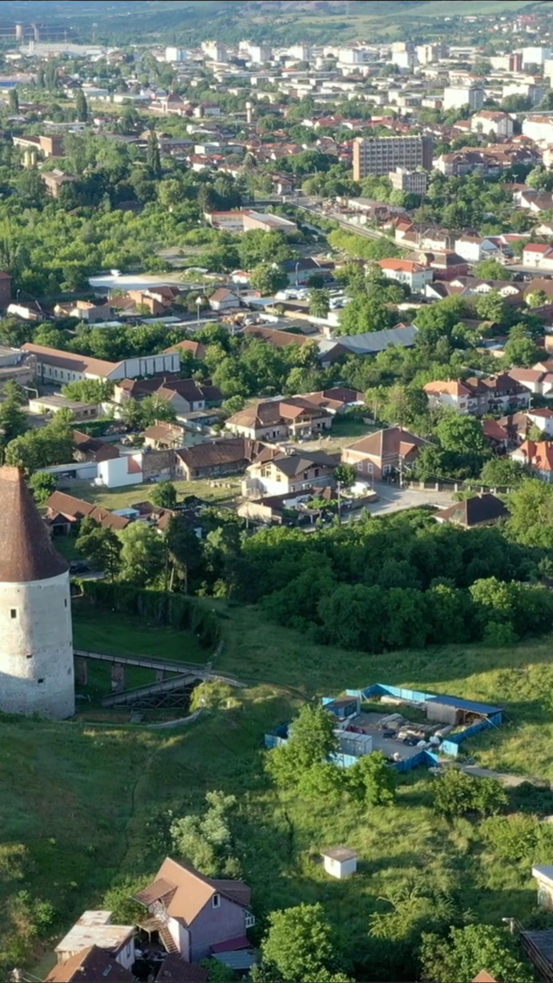 Corvin Castle, Romania: Drone views in Transylvania