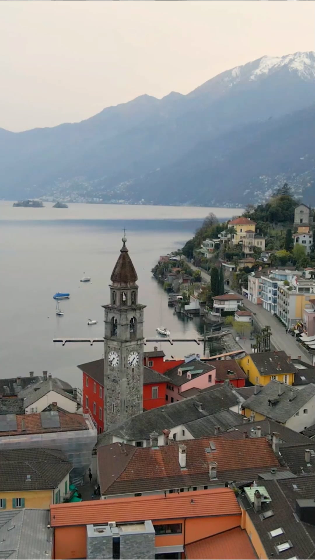Ascona, Lago Maggiore: Drone oppdager den sveitsisk-italienske rivieraen