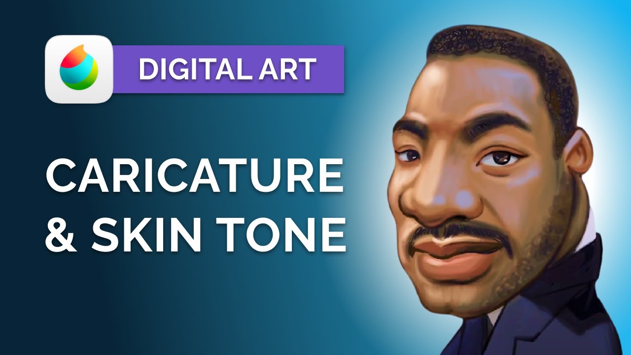 How to draw caricatures for beginners digital art tutorial