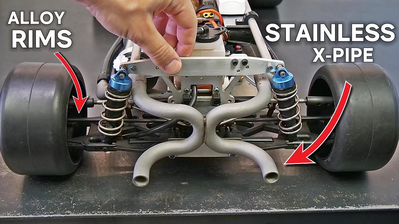 Upgrading a scale RC car with a miniature V8 engine