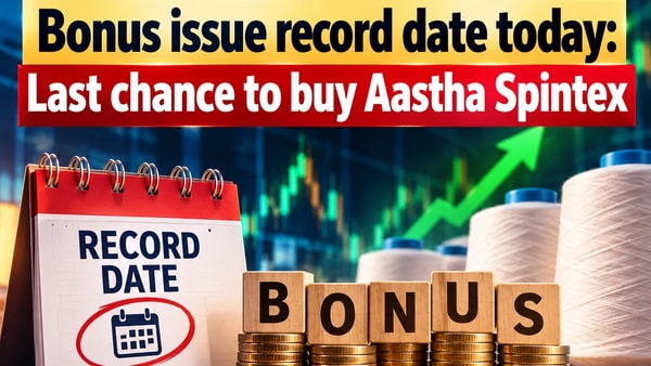 Bonus issue record date today: Last chance to buy Aastha Spintex shares ...
