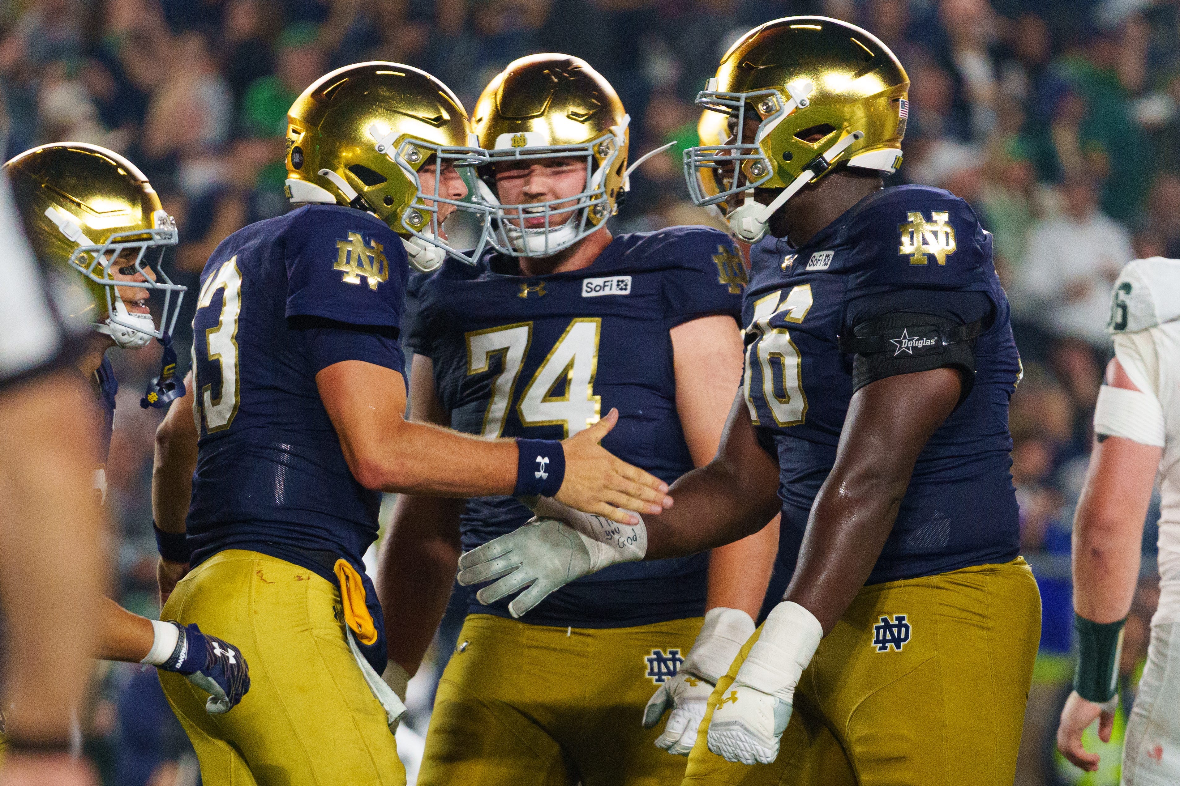 Where does Josh Pate rank Notre Dame on pre-Week 4 Commissioner’s Poll?