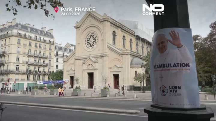 Bikes removed, streets taped off as Paris welcomes Pope Leo XIV
